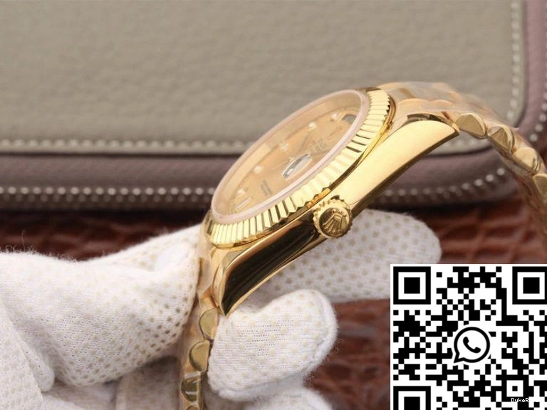 Rolex 40MM II Dial Day-Date 18K Factory Yellow 218238 Gold EW 0814
